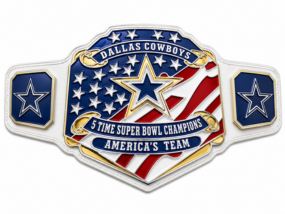 New Customise 5 times Super Bowl Champions Dallas CowBoys Championship belts