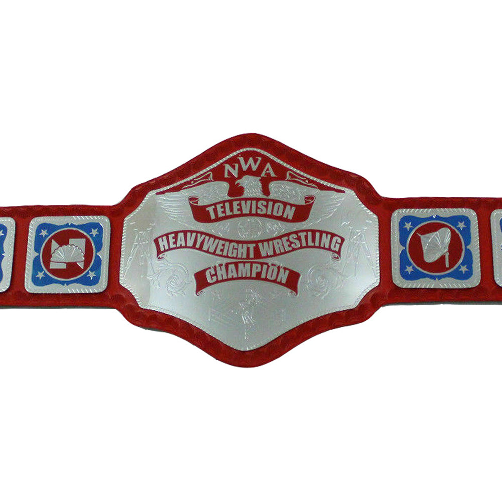 NWA Red Television Heavyweight Wrestling Championship Replica title Belt