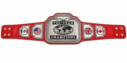 Tag Team Championship Title Belts New Enforcer Model Brass Plated