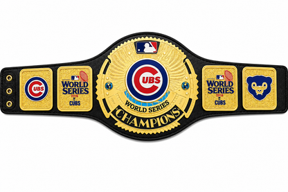 Custom Chicago Cubs UBS team World Championship Belt Adult Size 2MM Brass