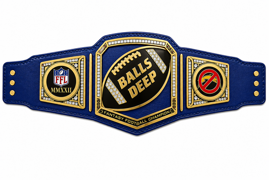 Custom Fantasy Football Championship Belt NFL Title Belt With Nameplate