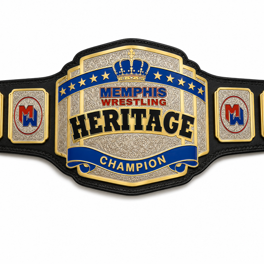 Memphis HERTAGE Championship Belt 2mm  4mm zinc plate