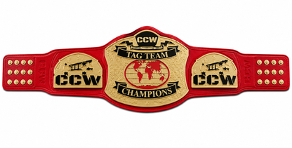 New Customise CCW Tag team Costal Wrestling Championship Belt Adult Size