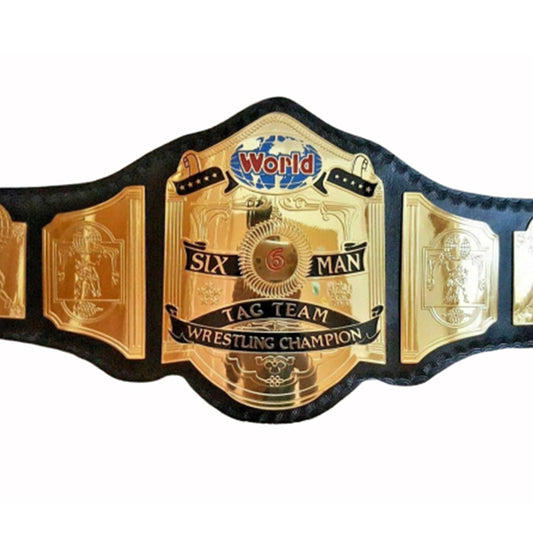 World Six Man Tag Team WCW Championship Replica title Belt - US Belts