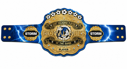Football Port Custom Wrestling Championship Title Belt Adult Size