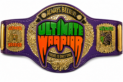 Ultimate Warrior World Heavyweight Wrestling Championship Belt 2MM Title