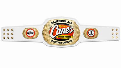 California Raising Canes Chicken Fingers Wrestling Championship Title Belt