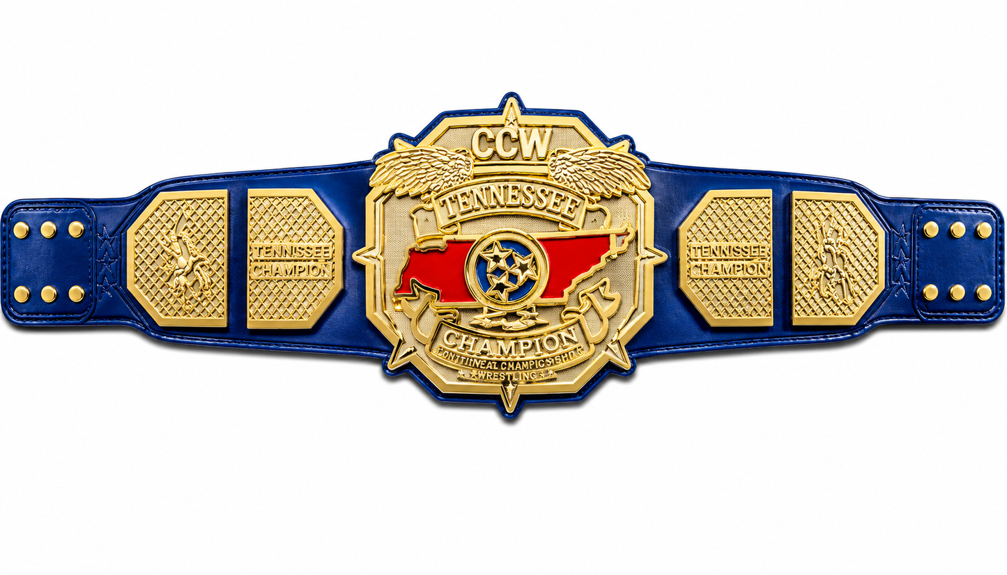 New Customise CCW Costal Wrestling Championship Belt Adult Size