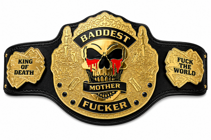 Baddest King of Death Custom Heavyweight Wrestling Championship Belt Replica 2MM