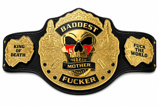 Baddest King of Death Custom Heavyweight Wrestling Championship Belt Replica 2MM