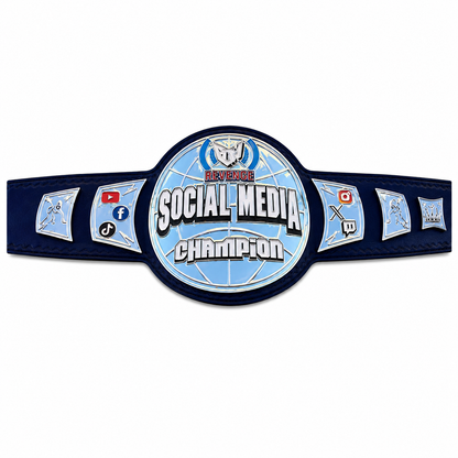 New Customise ECW Social Media Belt Adult Size