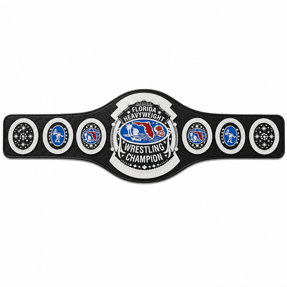 80s Florida Heavyweight Wrestling Championship Belt 2mm