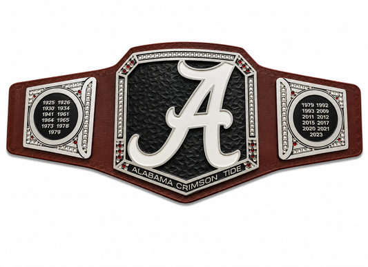 New Customise Albama Roll Tide Championship Leather Belt Adult Size