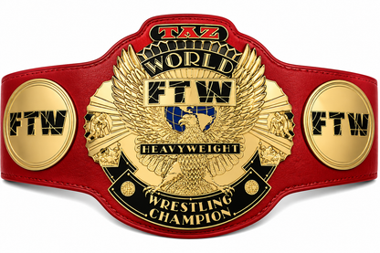 TAZ FTW World Heavyweight Wrestling Championship Replica Title Belt