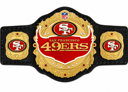 Custom San Francisco 49ers team World Championship Belt Adult Size 2MM Brass
