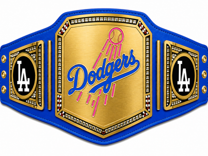 Los Angeles Dodgers team World Championship Belt Adult Size 2MM Brass