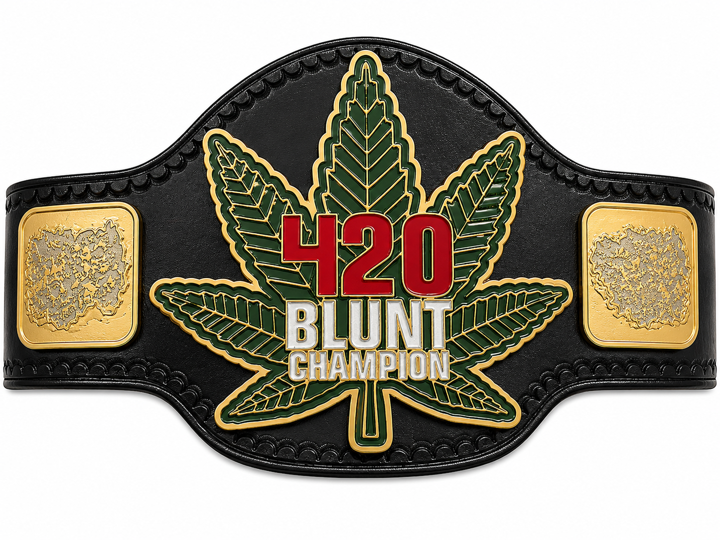 Lascos 420 Weed Wrestling Championship Heavyweight Title Belt Zinc Plated