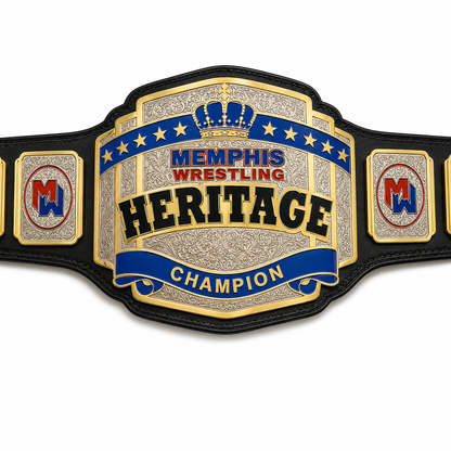 Memphis HERTAGE Championship Belt 2mm  4mm zinc plate