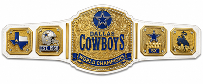 New Customise Dallas Cowboys Championship Belt Adult Size