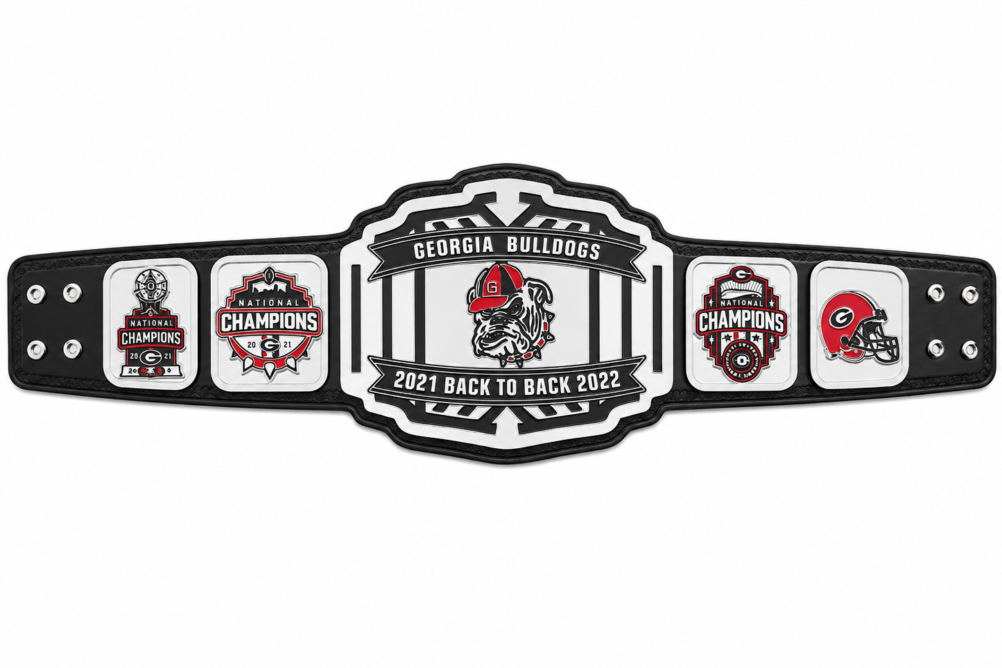 New Customise Georgia Bulldog Customized Championship Title Belt Adult Size