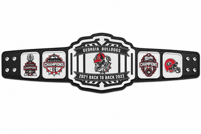 New Customise Georgia Bulldog Customized Championship Title Belt Adult Size