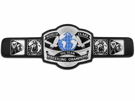 World Class Tag Team Wrestling Championship Title Belt Adult Size Zinc Plated