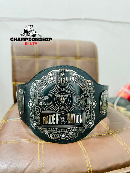 Las Vegas NFL Raider Heavyweight Championship Replica title Belt