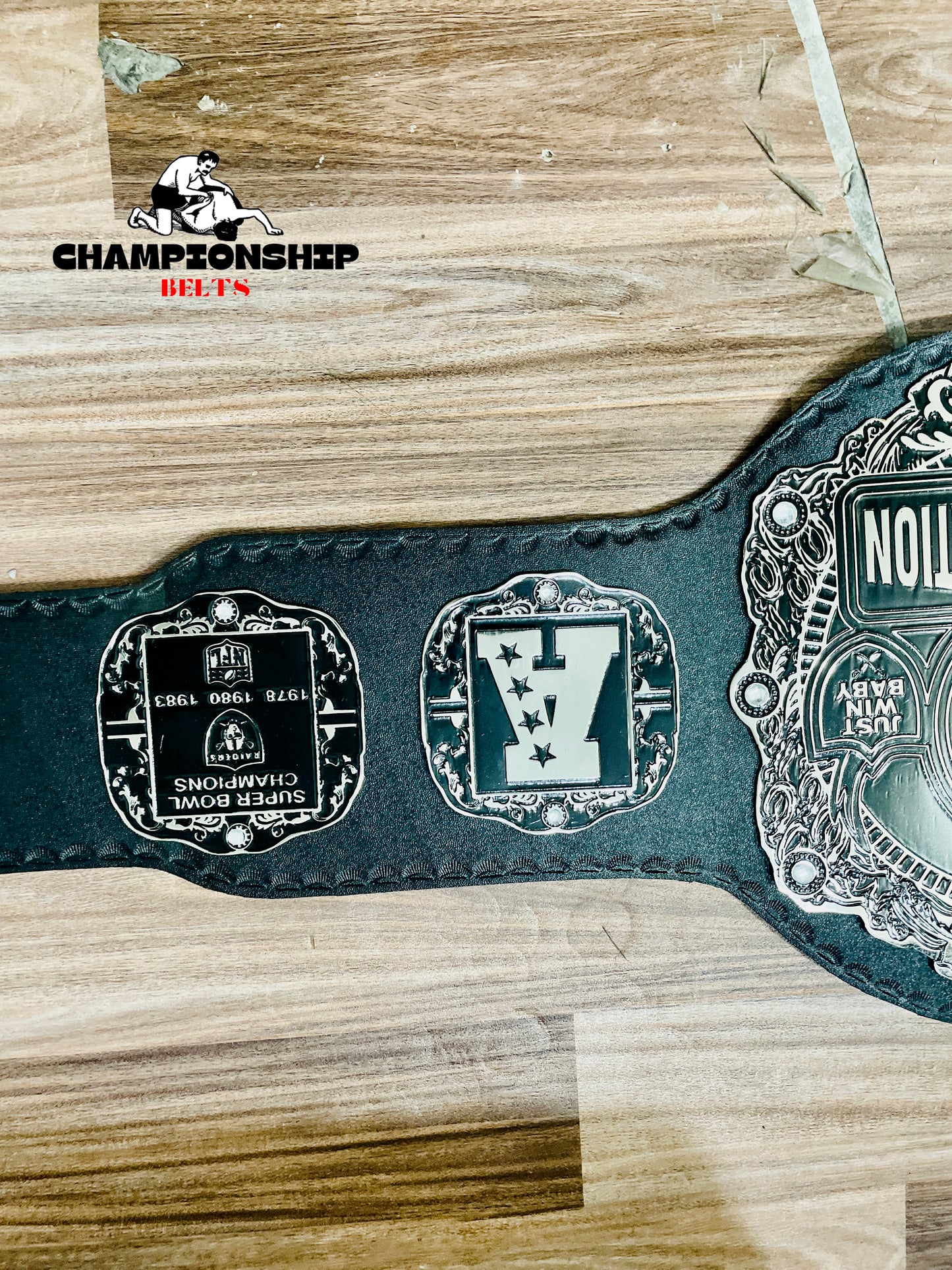 Las Vegas NFL Raider Heavyweight Championship Replica title Belt