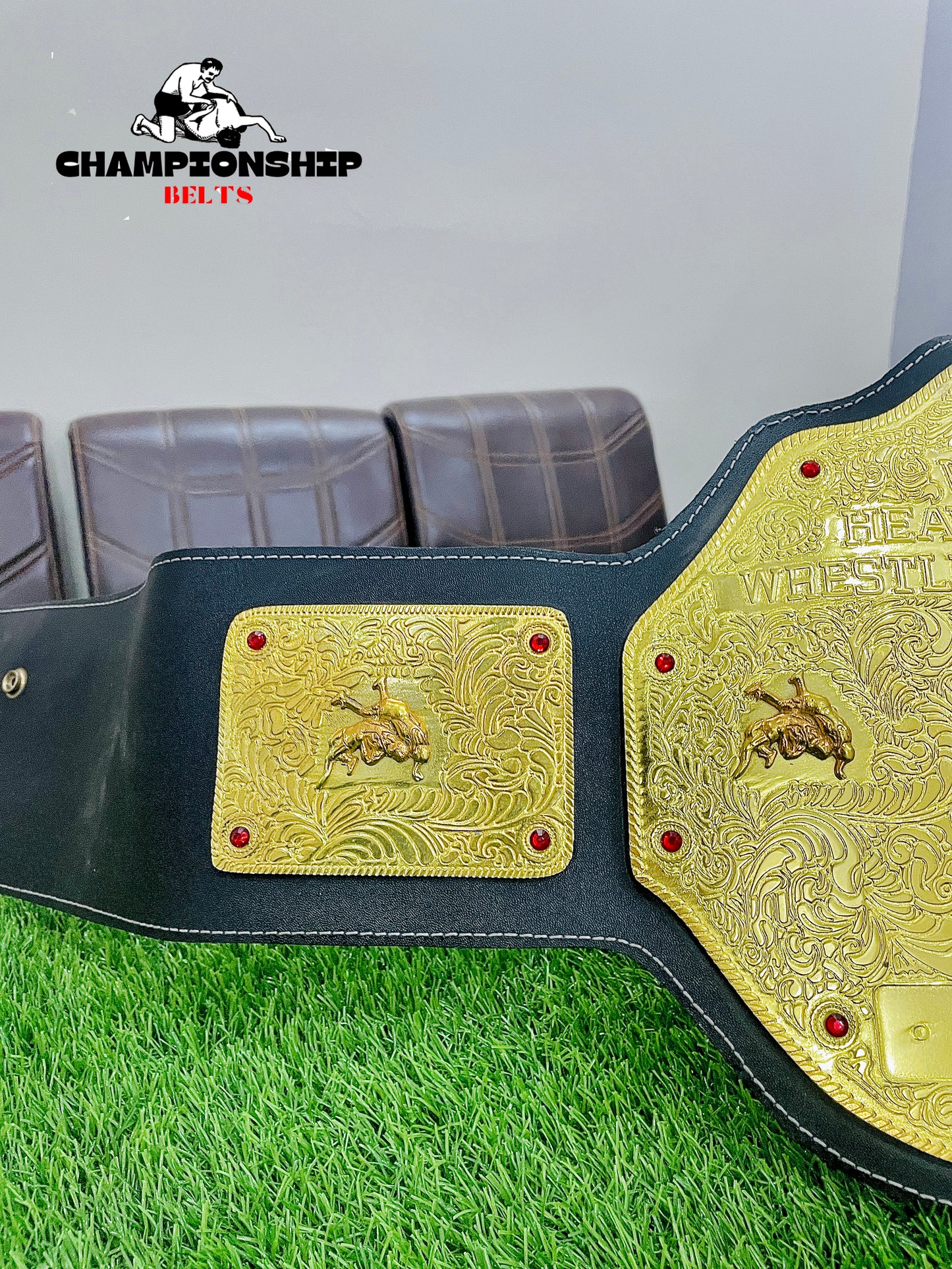 Big Gold Heavyweight Championship Replica title Belt