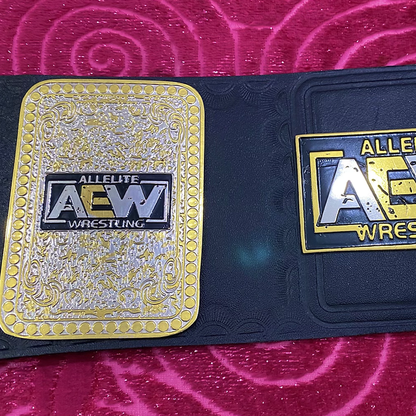 AEW TNT Heavyweight Wrestling Championship Replica title Belt Black