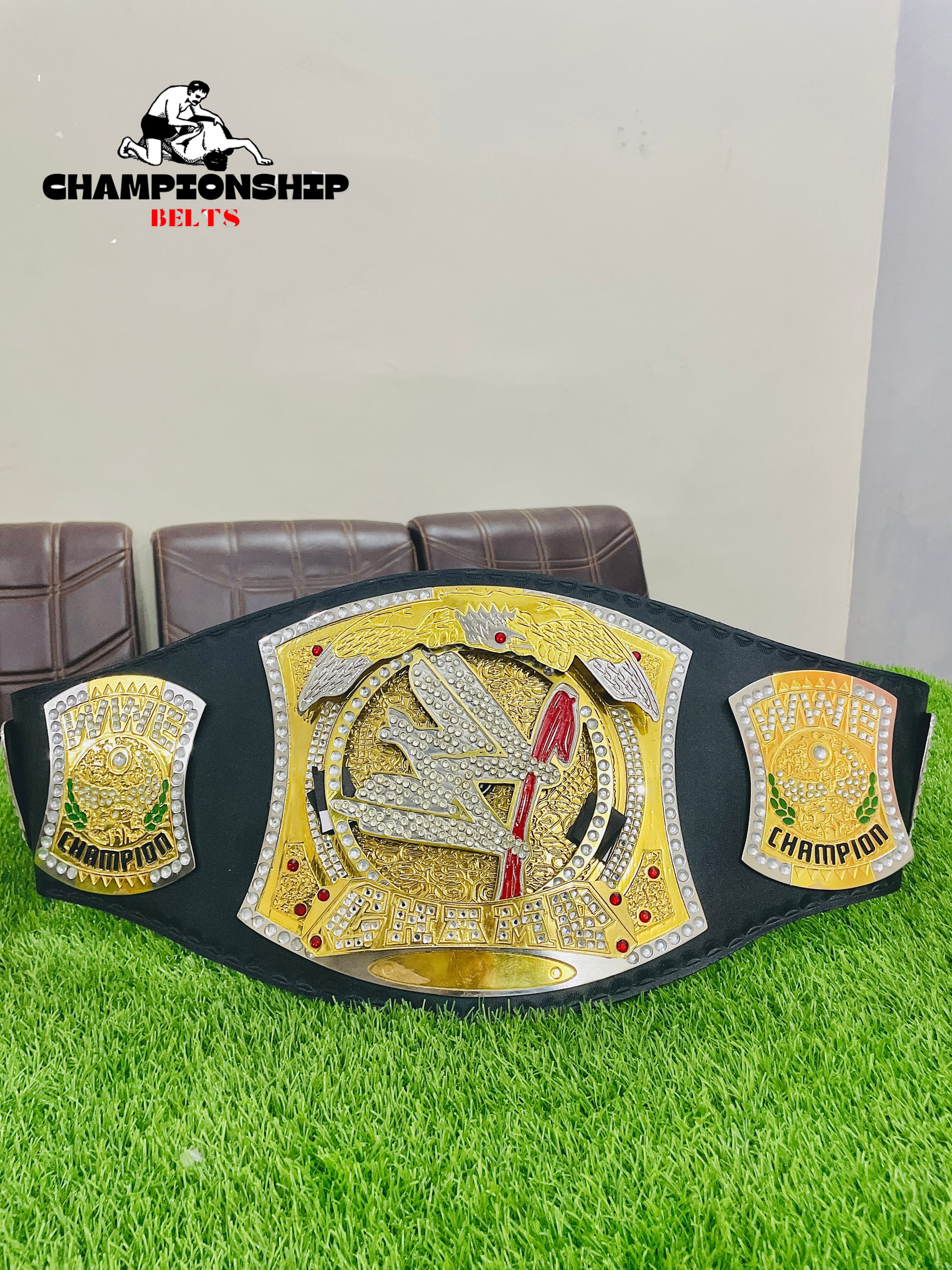 The WWE Spinner Championship Title Belt is made from zinc material - Premium Quality Belt available in 2mm,4mm,6mm & 8mm- Easy return & Worldwide Shipping