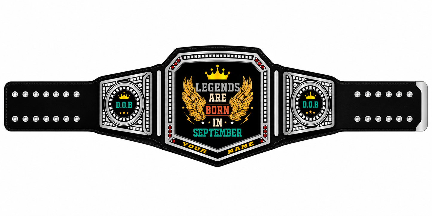 Legends Born In September Belt