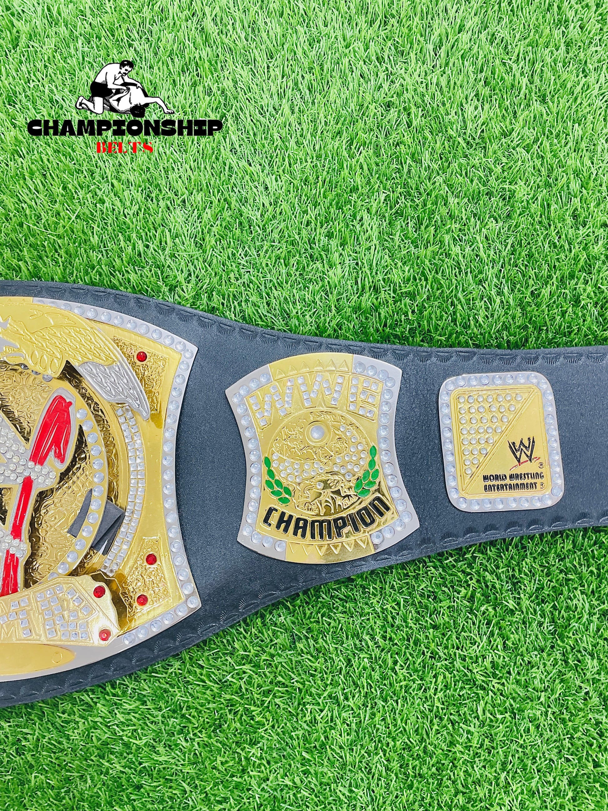 The WWE Spinner Championship Title Belt is made from zinc material - Premium Quality Belt available in 2mm,4mm,6mm & 8mm- Easy return & Worldwide Shipping