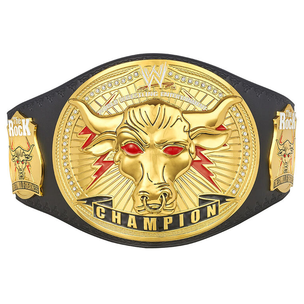 The Rock WWE Brahma Bull Championship Replica Title Belt - US BELTS