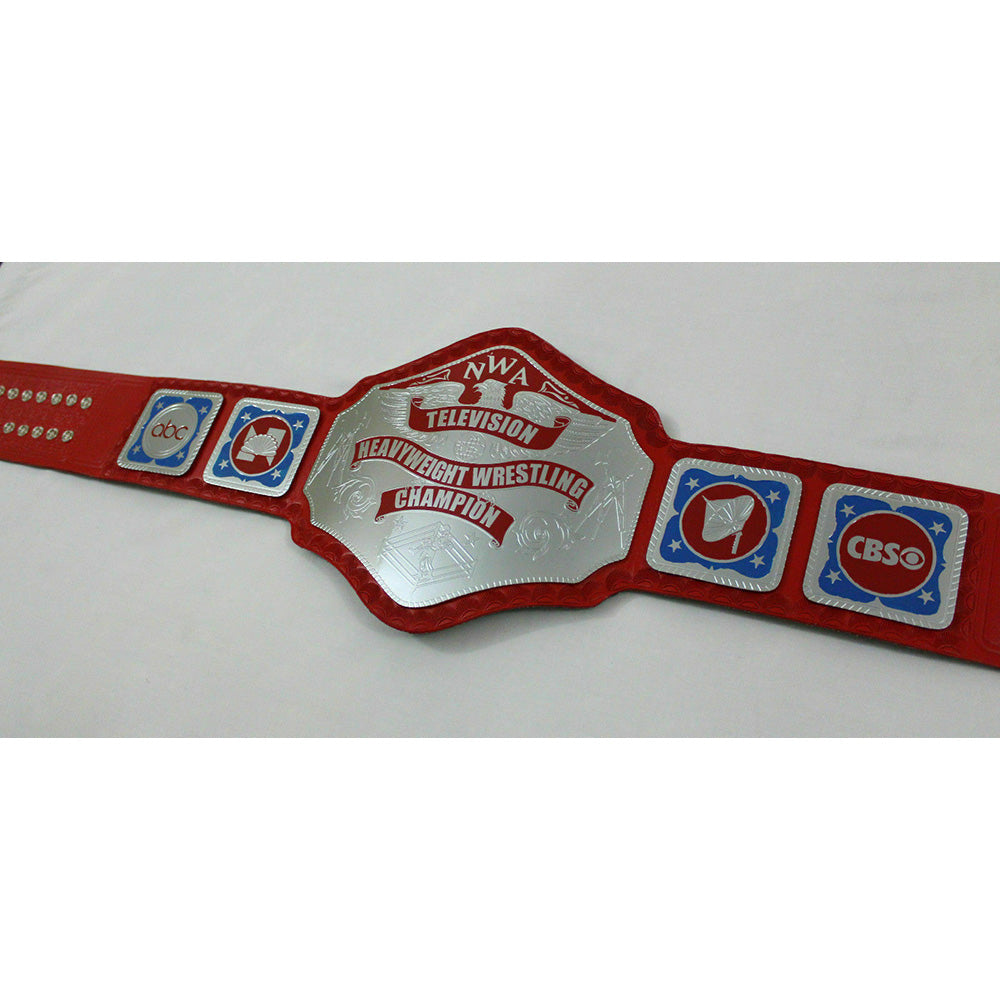 NWA Red Television Heavyweight Wrestling Championship Replica title Belt