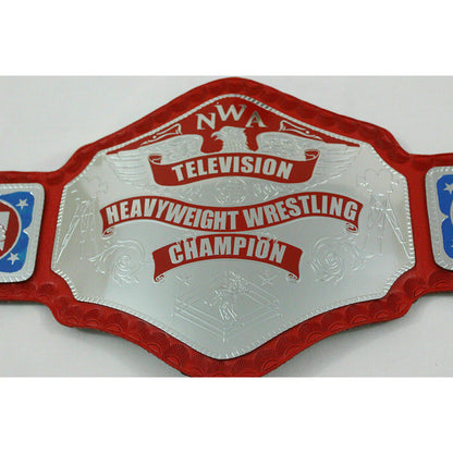 NWA Red Television Heavyweight Wrestling Championship Replica title Belt