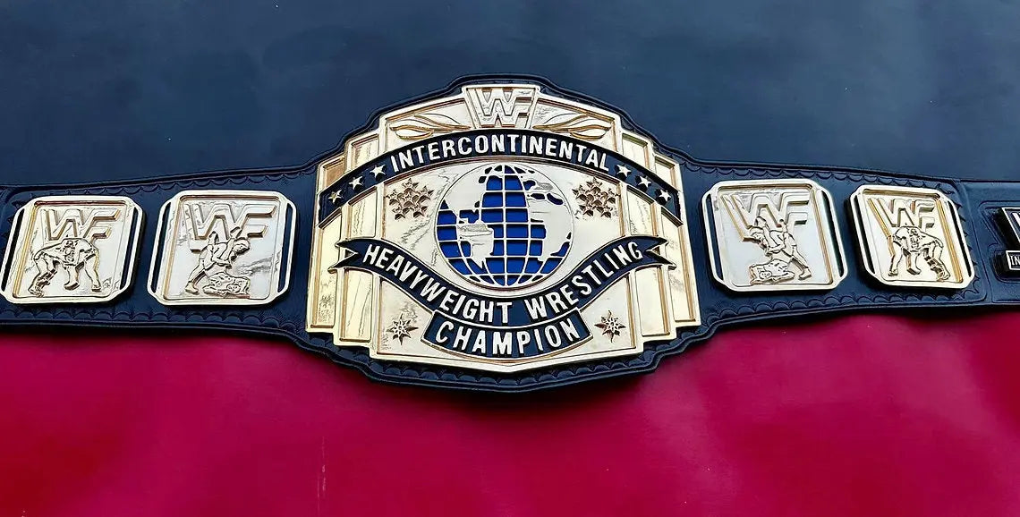 24K GOLD WWF Intercontinental Heavyweight Championship Belt 