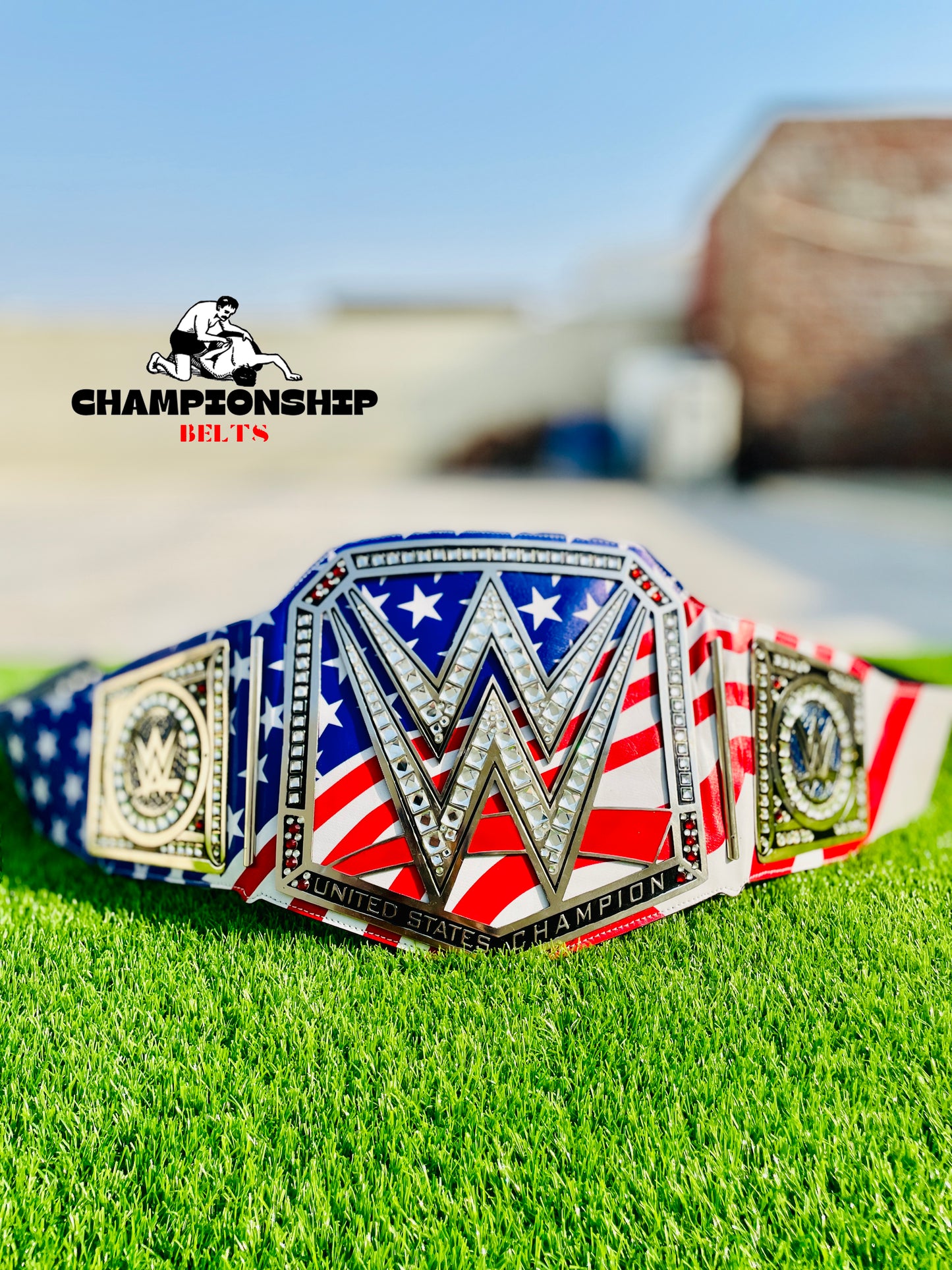 United States Flag World Championship Replica Title Belt