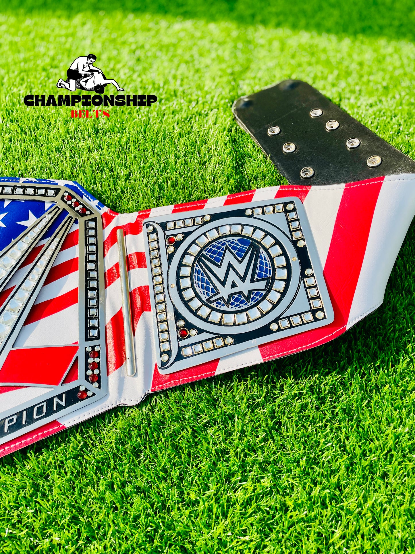 United States Flag World Championship Replica Title Belt