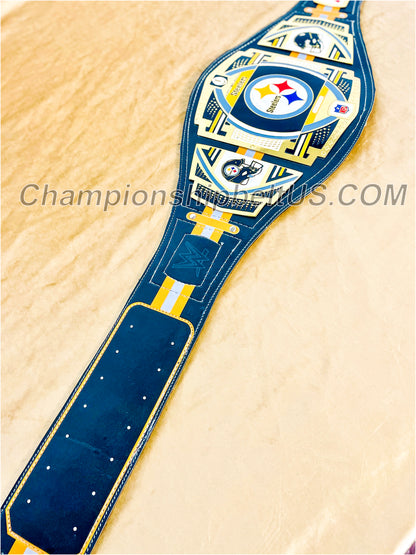 Pittsburgh Steelers Legacy Replica Wrestling Title Belt