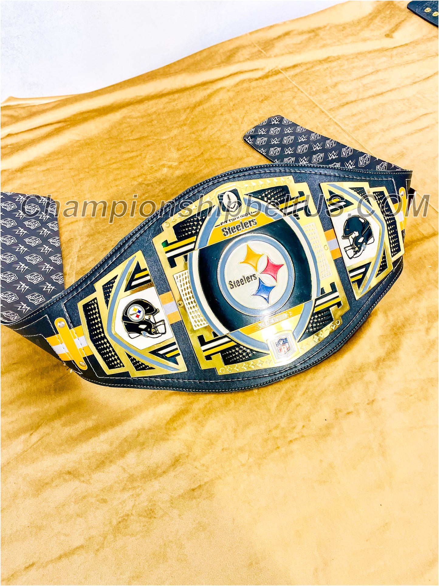 Pittsburgh Steelers Legacy Replica Wrestling Title Belt