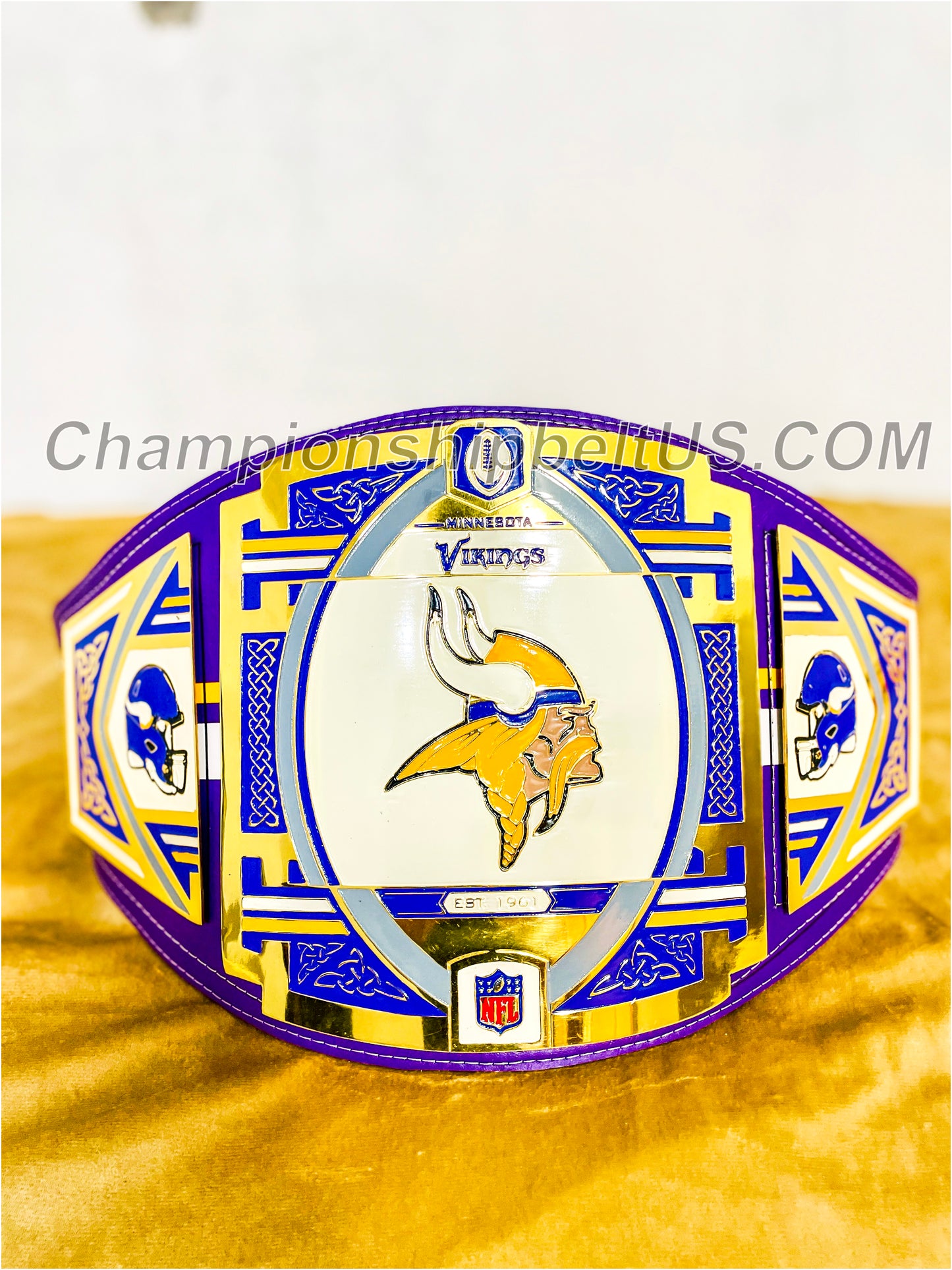 Minnesota Vikings Legacy Replica Wrestling Title Belt