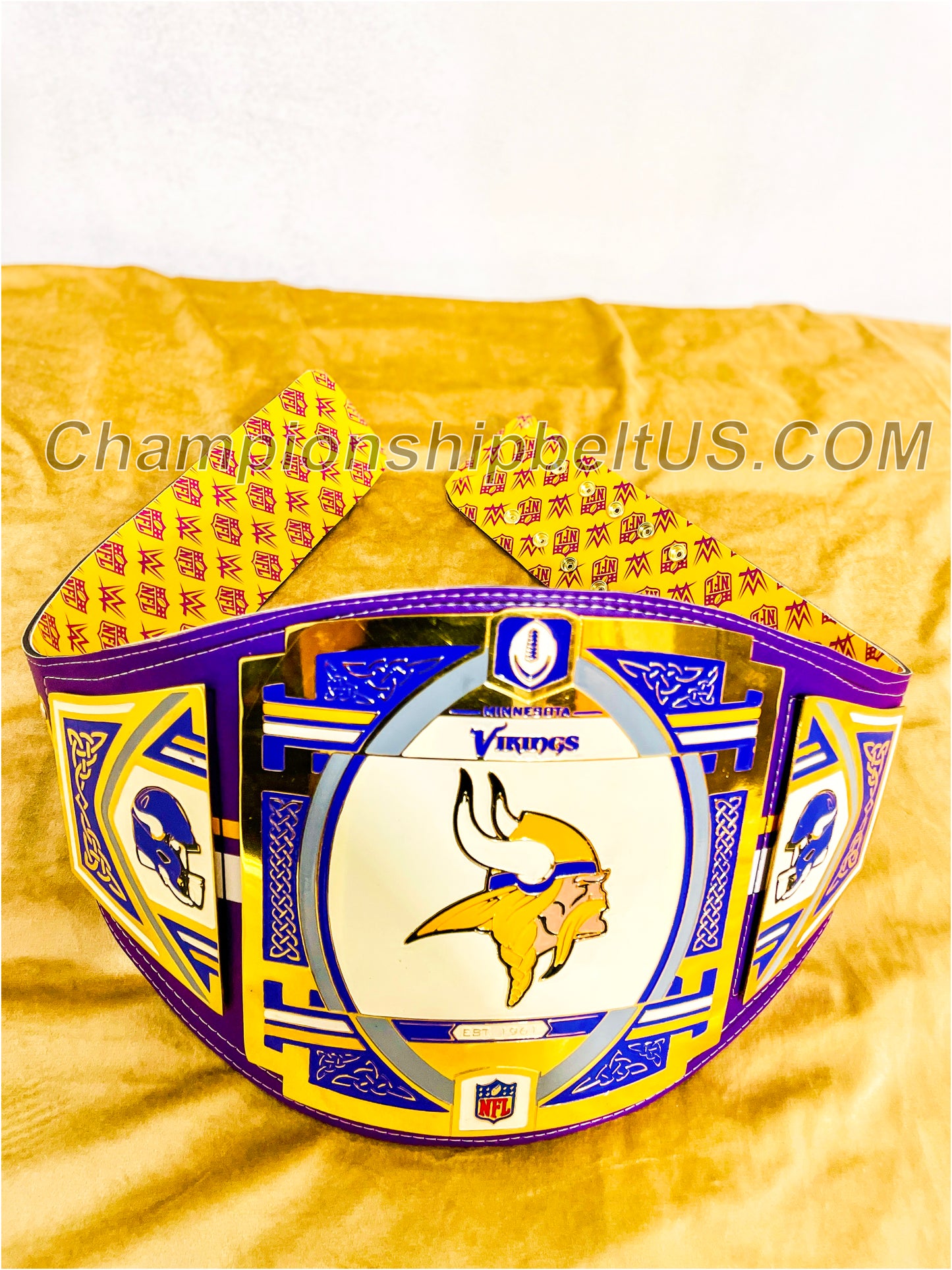 Minnesota Vikings Legacy Replica Wrestling Title Belt