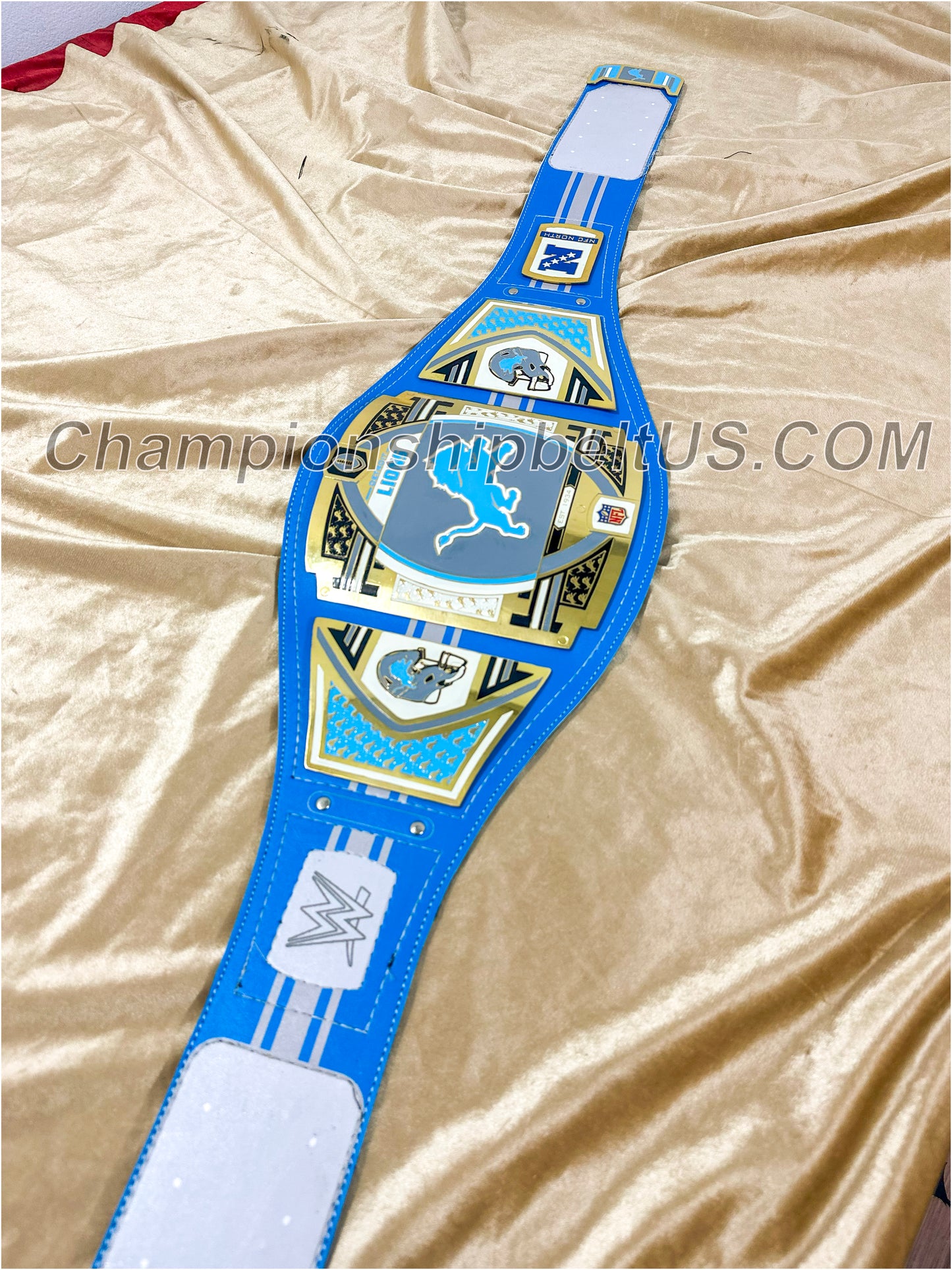 Detroit Lions Legacy Replica Wrestling Title Belt