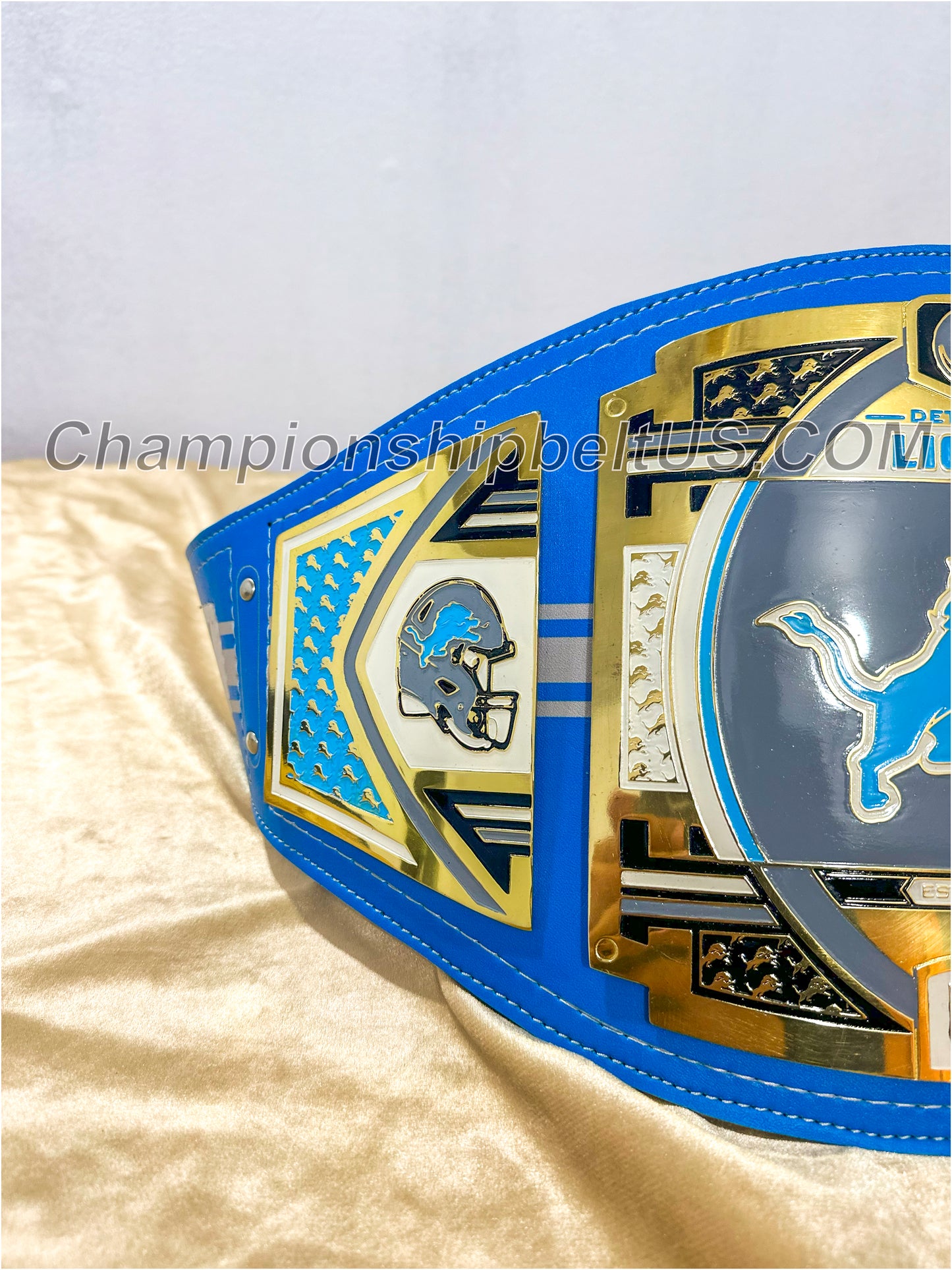 Detroit Lions Legacy Replica Wrestling Title Belt