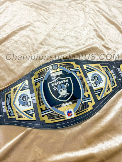 Las Vegas Raiders Legacy Replica Wrestling Title Belt