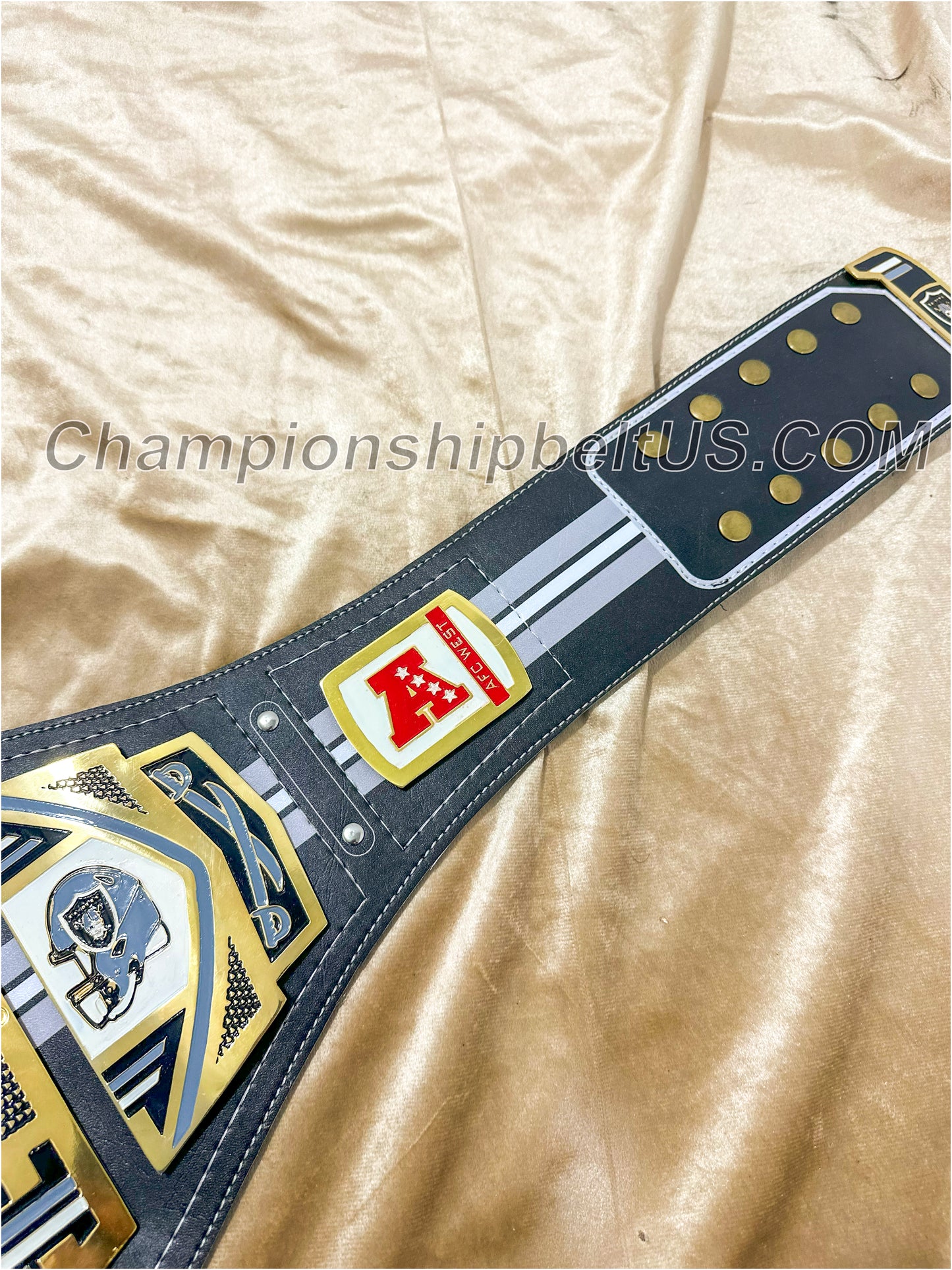 Las Vegas Raiders Legacy Replica Wrestling Title Belt