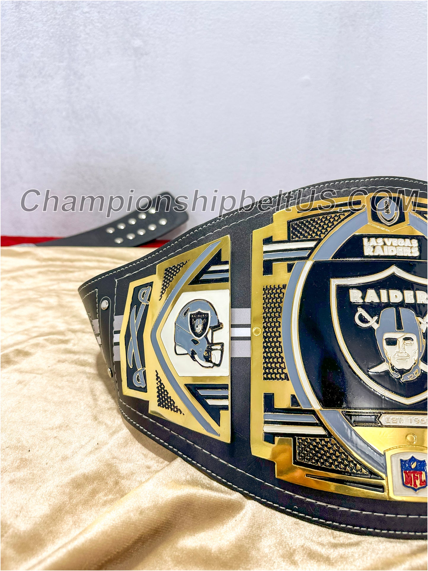 Las Vegas Raiders Legacy Replica Wrestling Title Belt