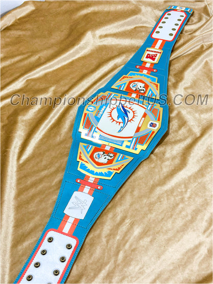 Miami Dolphins Legacy Replica Wrestling Title Belt