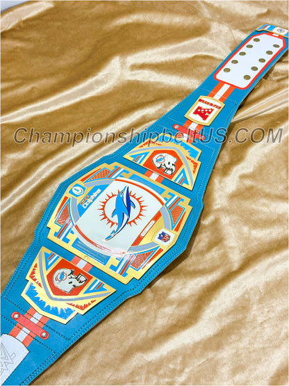 Miami Dolphins Legacy Replica Wrestling Title Belt